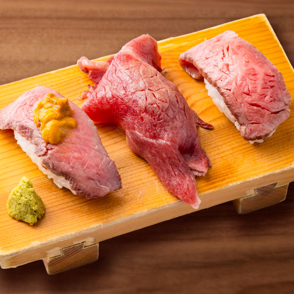 肉寿司３種盛り