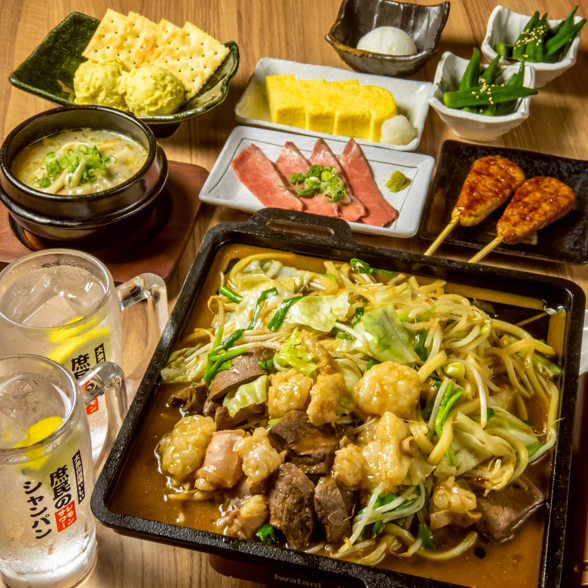 【冬季限定！】120分飲放付★たけちゃん鉄板焼きコース★全9品4000円